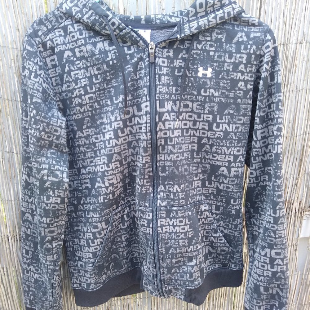 Under Armour Zip Up Hoodie Men Boys Unisex - M